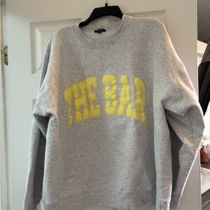 The Bar Gray and Yellow Crewneck Sweatshirt